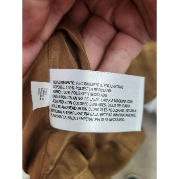 Wild Fable Brown Faux Leather Fringe Jacket L - Picture 10 of 13